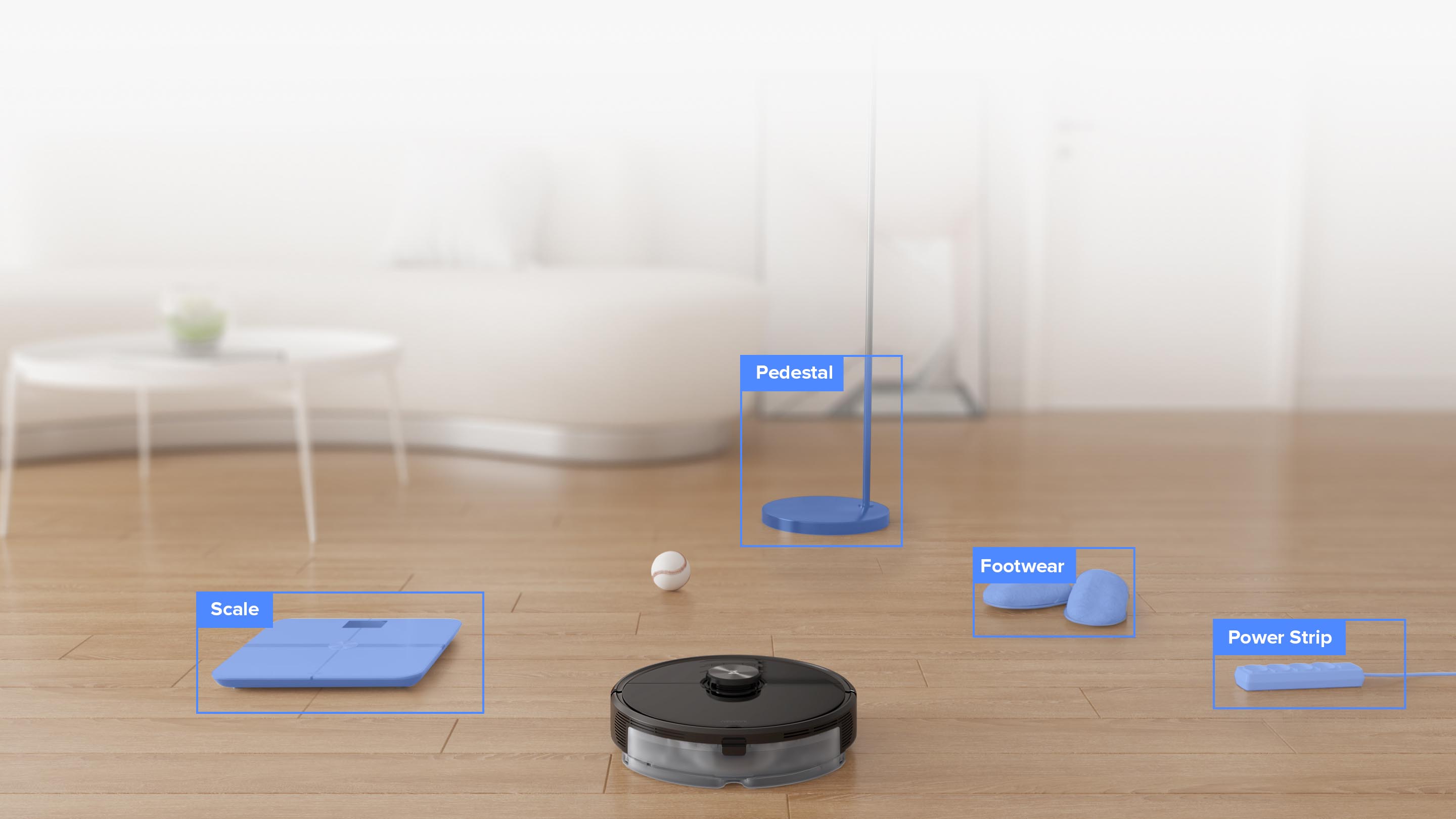 Roborock S6 MaxV can recognize and avoid stray shoes, pedestals, cables, pet waste Roborock S6 MaxV can recognize and avoid stray shoes, pedestals, cables, pet waste
