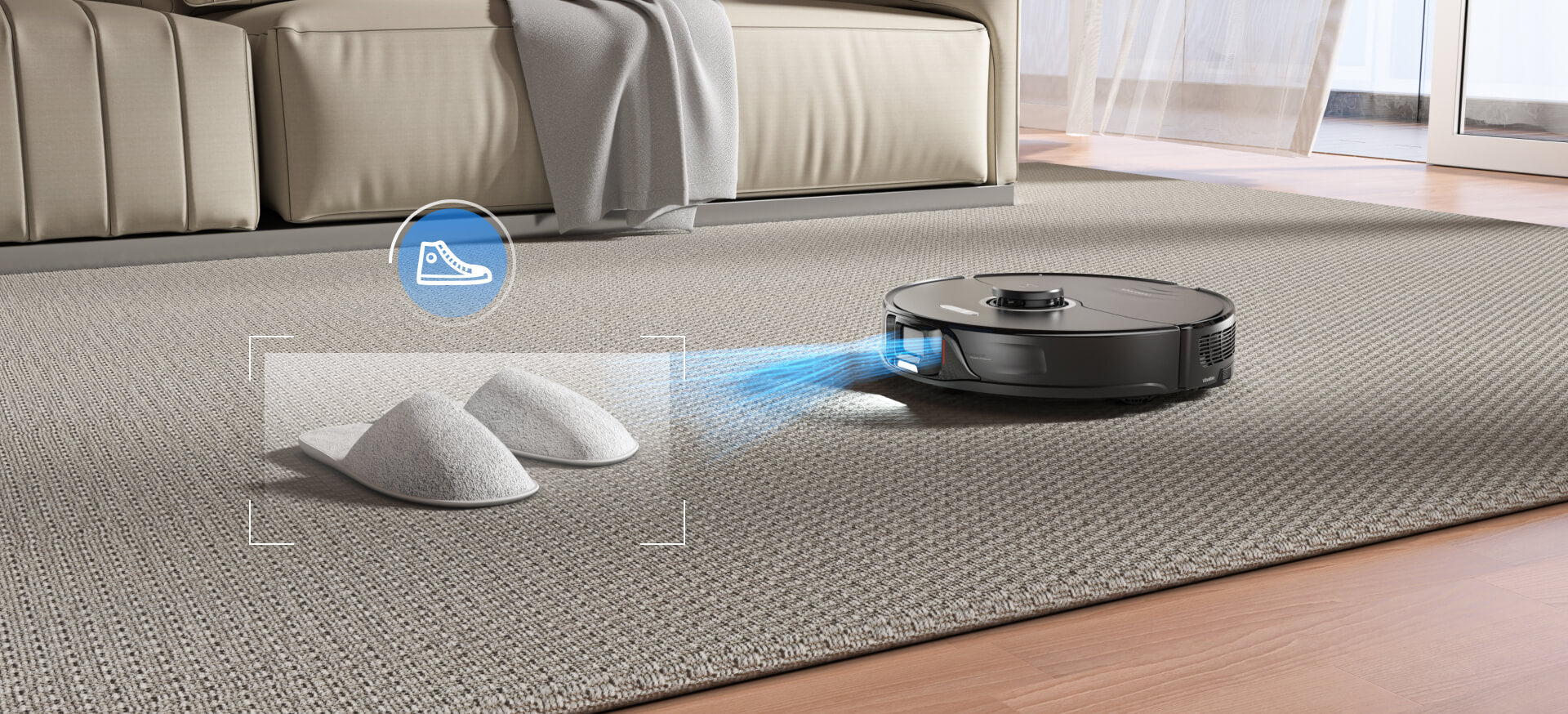 Roborock® S8 Robot Vacuum Cleaner and Sonic Mopping with DuoRoller™ Brush,  6000 Pa, and Obstacle Avoidance 